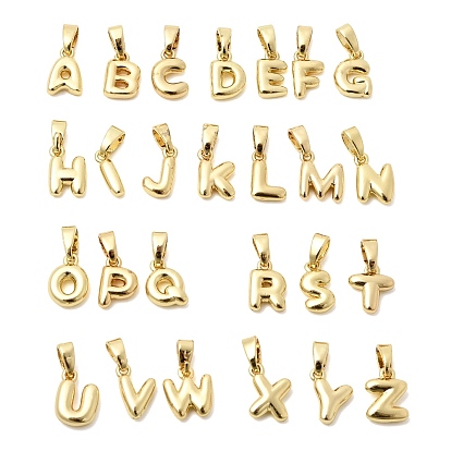 Латунные подвески в виде букв, без свинца и без кадмия, долговечный, реальный 18 k позолоченный