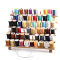 60 Spools Solid Wood Sewing Embroidery Thread Stand, Holder Rack