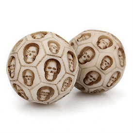 Массажный шарик из черепа из смолы, круглый мяч для гандбола и фитнеса