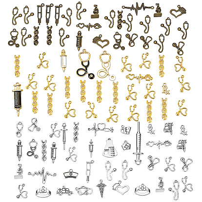 Medical Equipment Theme DIY Jewelry Making Findings Kits, including Tibetan Style Alloy & Links, Mixed Shapes