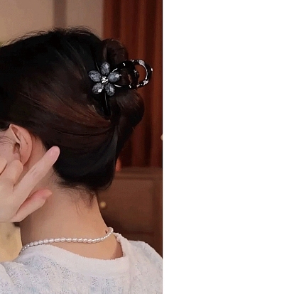 Пластиковые зажимы когтя волос, цветок, аксессуары для волос для женщин и девочек