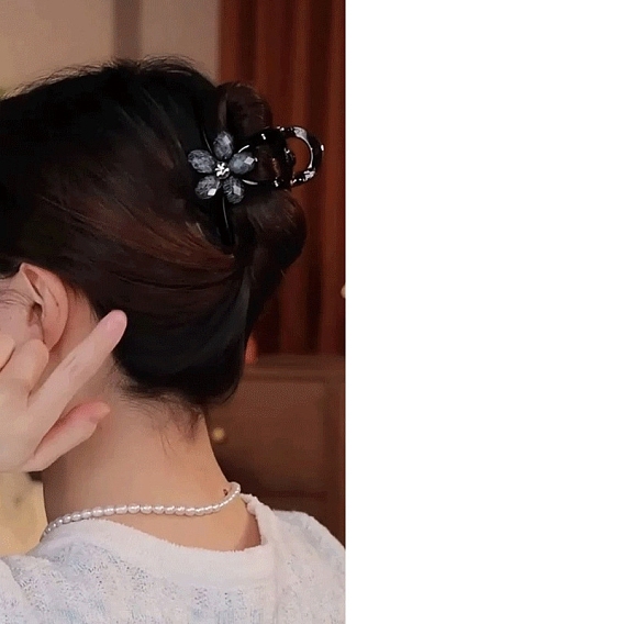 Пластиковые зажимы когтя волос, цветок, аксессуары для волос для женщин и девочек