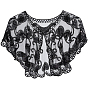 Polyester with Plastic Sequin Shawls, for Clothing Accessories