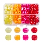 8 Style Acrylic European Beads, Imitation Gemstone, Large Hole Beads, Rondelle