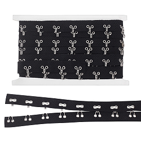 Хлопковый крючок и лента для глаз, аксессуары для одежды, украшение для шитья, с железным крючком и ушком