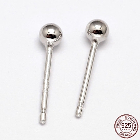 925 Sterling Silver Ear Stud Findings, Earring Posts