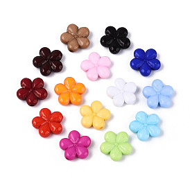 Непрозрачные акриловые бусины, цветок