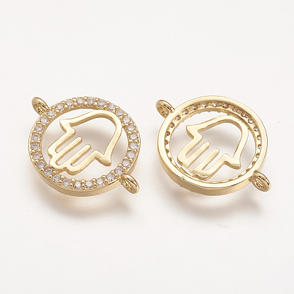 Латунные микро проложить класса AAA кубического циркония ссылки, плоско-круглые, без кадмия, без никеля и без свинца