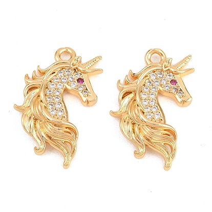 Латунные микро проложить кубического циркония подвески, без никеля , лошади прелести