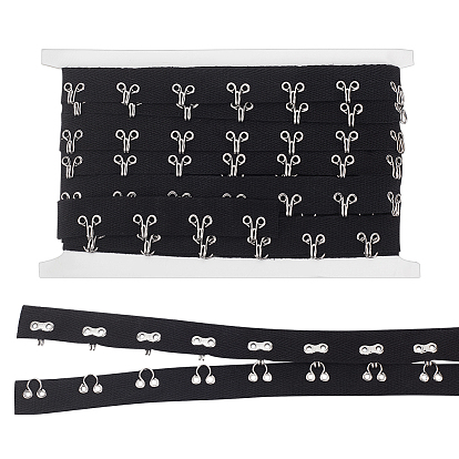 Хлопковый крючок и лента для глаз, аксессуары для одежды, украшение для шитья, с железным крючком и ушком