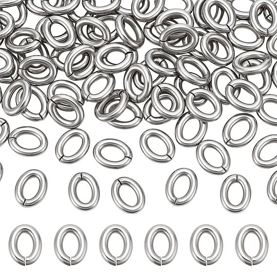 304 из нержавеющей стали открыты кольца прыжок, овальные