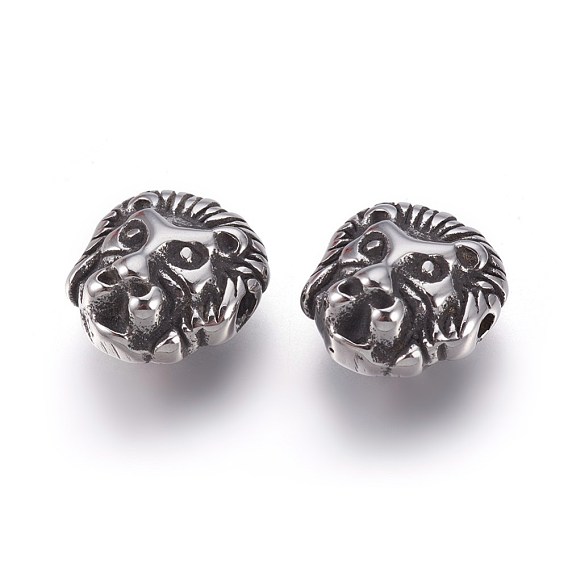 304 Stainless Steel Beads, Lion