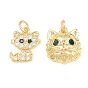 Латунные микро проложить кубического циркония подвески, подвески в форме кошки, без кадмия и без свинца