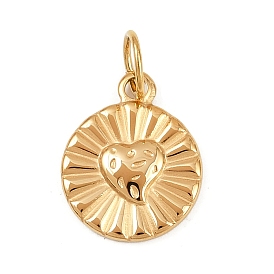 304 прелести нержавеющей стали, с целью перехода в кольце, плоский круглый с подвеской в виде сердца