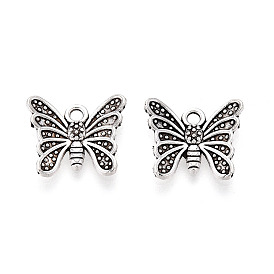 Сплавочные подвески тибетского стиля, бабочка, без кадмия и без свинца