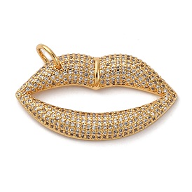 Латунные микро проложить кубического циркония подвески, губы прелести, с целью перехода в кольце, стойки покрытие, прочное покрытие, без кадмия и без свинца