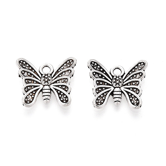 Сплавочные подвески тибетского стиля, бабочка, без кадмия и без свинца