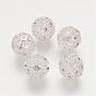 Brass Cubic Zirconia Beads, Filigree Ball, Filigree, Round, 10mm, Hole: 1mm