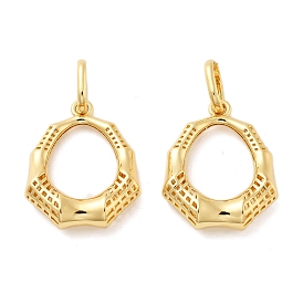 Латунные подвески, полый овал, без кадмия и без свинца, стойки покрытие, долговечный, с целью перехода в кольце