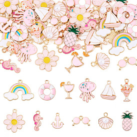 44 шт 11 стили подвески из сплава эмали, разнообразные