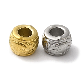 304 из нержавеющей стали европейские шарики, бусины с большим отверстием, рондель