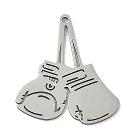 201 подвески из нержавеющей стали, лазерная резка, подвески в форме боксерской перчатки