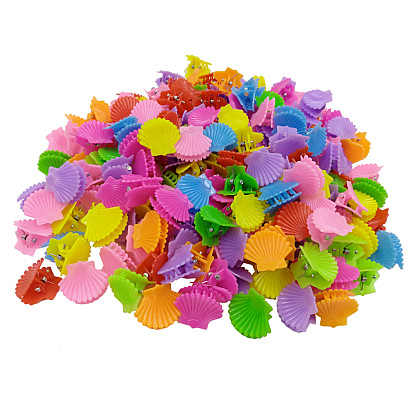 Kids Hair Accessories, Plastic Claw Hair Clips, Shell
