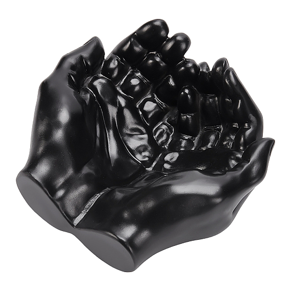 Resin Hand Shaped Decorative Jewelry Trays, for Rings Earrings Bracelets Keys
