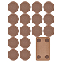 2 Sets Silicone Furniture Pad, Chair Leg Pad, Flat Round