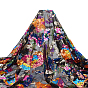 2 mètres de tissus en polyester, avec des paillettes colorées pour animaux de compagnie, motif de fleur
