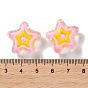 Glass Beads Strands, with Enamel, Star