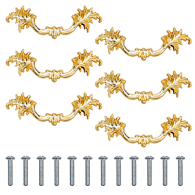 Дверные ручки шкафа из цинкового сплава, кухонный ящик тянет ручки шкафа, с винтом