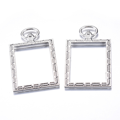 Нержавеющая сталь, для diy уф смолы, эпоксидная смола, Прессованные цветочные украшения, без кадмия, без никеля и без свинца, прямоугольные