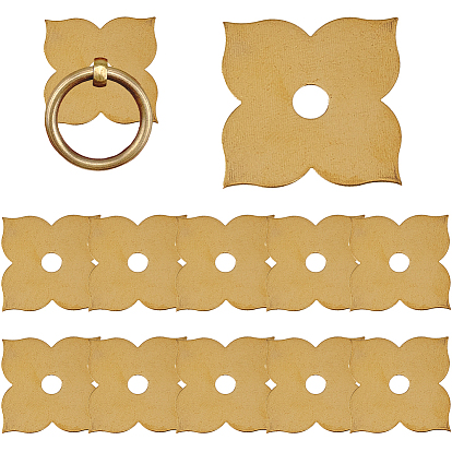 12шт. латунные плоские шайбы, цветок, для мебельной фурнитуры