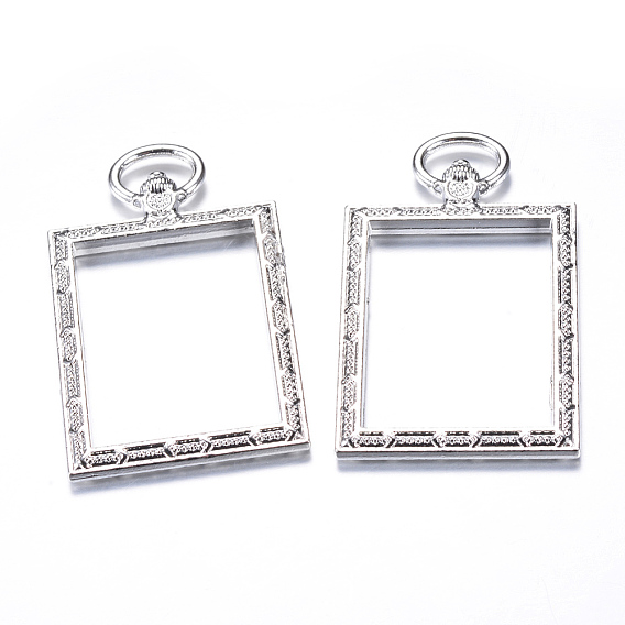 Нержавеющая сталь, для diy уф смолы, эпоксидная смола, Прессованные цветочные украшения, без кадмия, без никеля и без свинца, прямоугольные