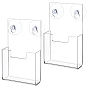 2шт. акриловых держателей для карт с 4шт. присосками, прямоугольные