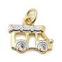 Латунные подвески, с кубического циркония и эмали, прелести автомобиля, долговечный, без свинца и без кадмия, с целью перехода в кольце, стойки покрытие