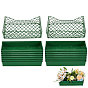 12шт. пластиковая 8-присоска-коготь для свадебного автомобиля, цветочный поднос из глины, прямоугольные, с 2шт. пластиковым подносом для цветочных композиций
