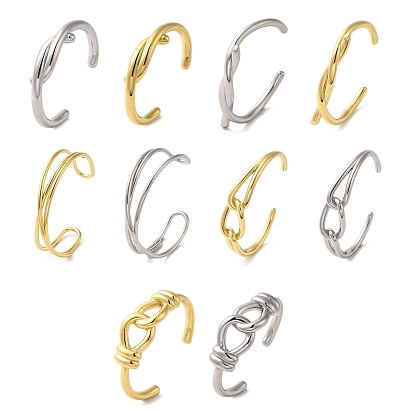 304 браслеты-манжеты из нержавеющей стали с проволочной обмоткой, узел