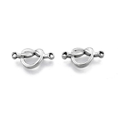 304 Stainless Steel Connector Charms, Heart