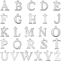 156 шт 26 стили подвески из нержавеющей стали, Письмо ~ Z
