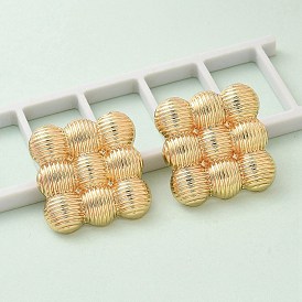 Серьги сплава, с 925 серебряными иглами, квадратный