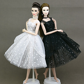 Балетная юбка из марли с подвязками, наряды для кукол, подходит для 11 дюймовой вечеринки с американскими куклами