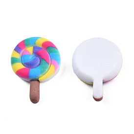 Opaque Resin Cabochons, Candy/Lollipop