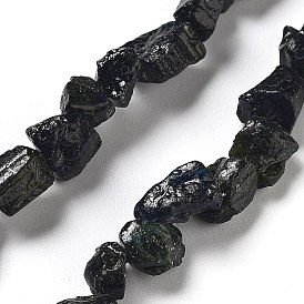 Raw Rough Natural Tourmaline Beads Strands, Nuggets