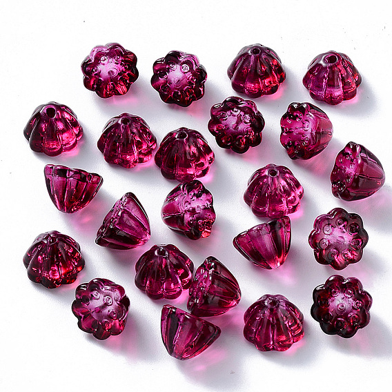 Стеклянные бусины из прозрачной краски для запекания, имитация нефрита, лотоса стручок