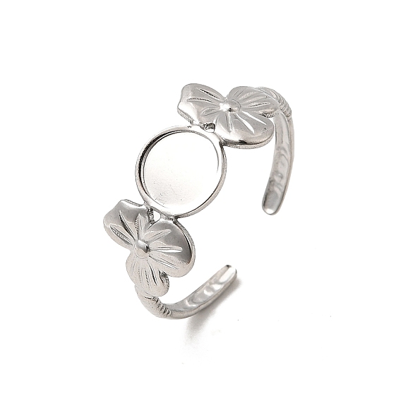 304 настройки кольца открытой манжеты из нержавеющей стали, плоско-круглые