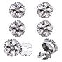 Gemelos de aleación y diamantes de imitación, hebillas para chales y capas, para accesorios de ropa, Platino