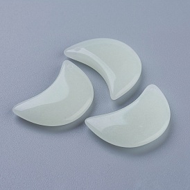 Synthetic Luminous Stone Pendants, Glow in the Dark, Moon