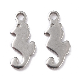 201 Stainless Steel Charms, Sea Horse